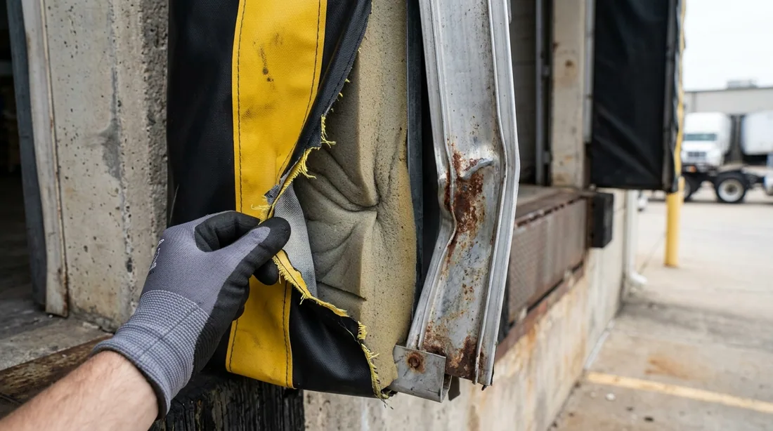 Distinguishing a torn cover over sound foam from foam that has taken a permanent set, from a bent — Tulsa, OK