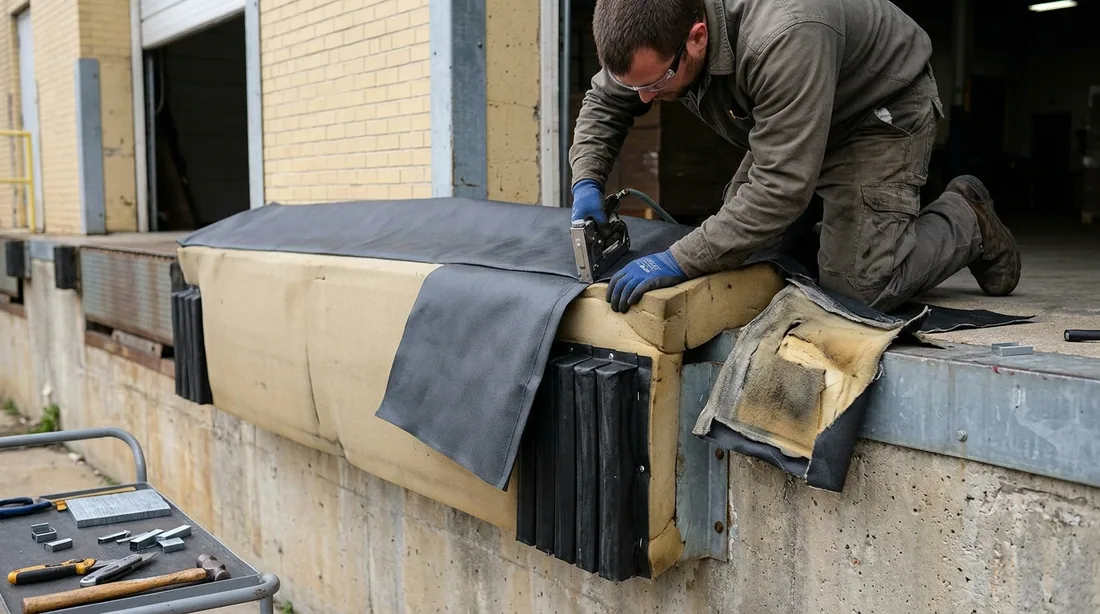 Where foam is still resilient, replacing the fabric covers and wear pleats restores the seal at a — Tulsa, OK