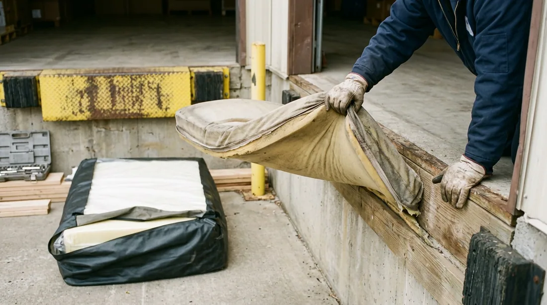 Compression-set foam no longer returns to shape and cannot seal regardless of the cover — Tulsa, OK
